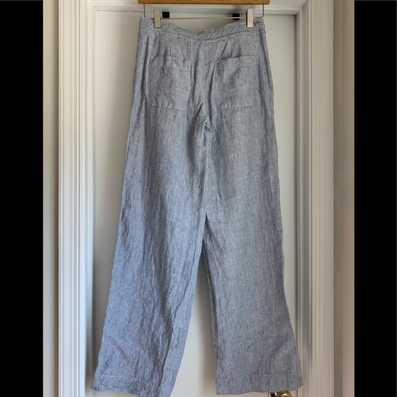 Banana Republic striped linen pants - size 0 - Picture 2 of 2